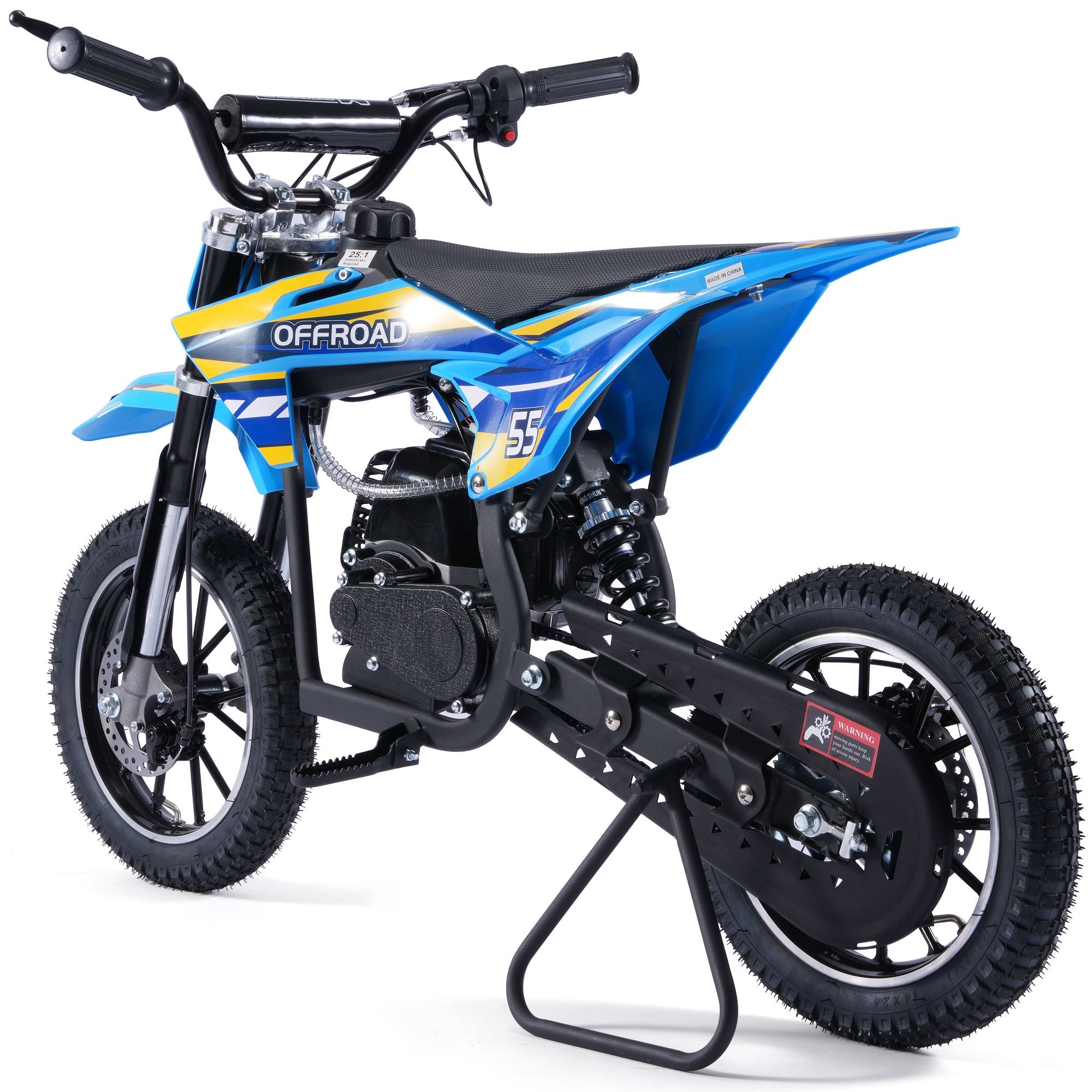 MotoTec Pioneer 49cc 2-Stroke Kids Gas Dirt Bike