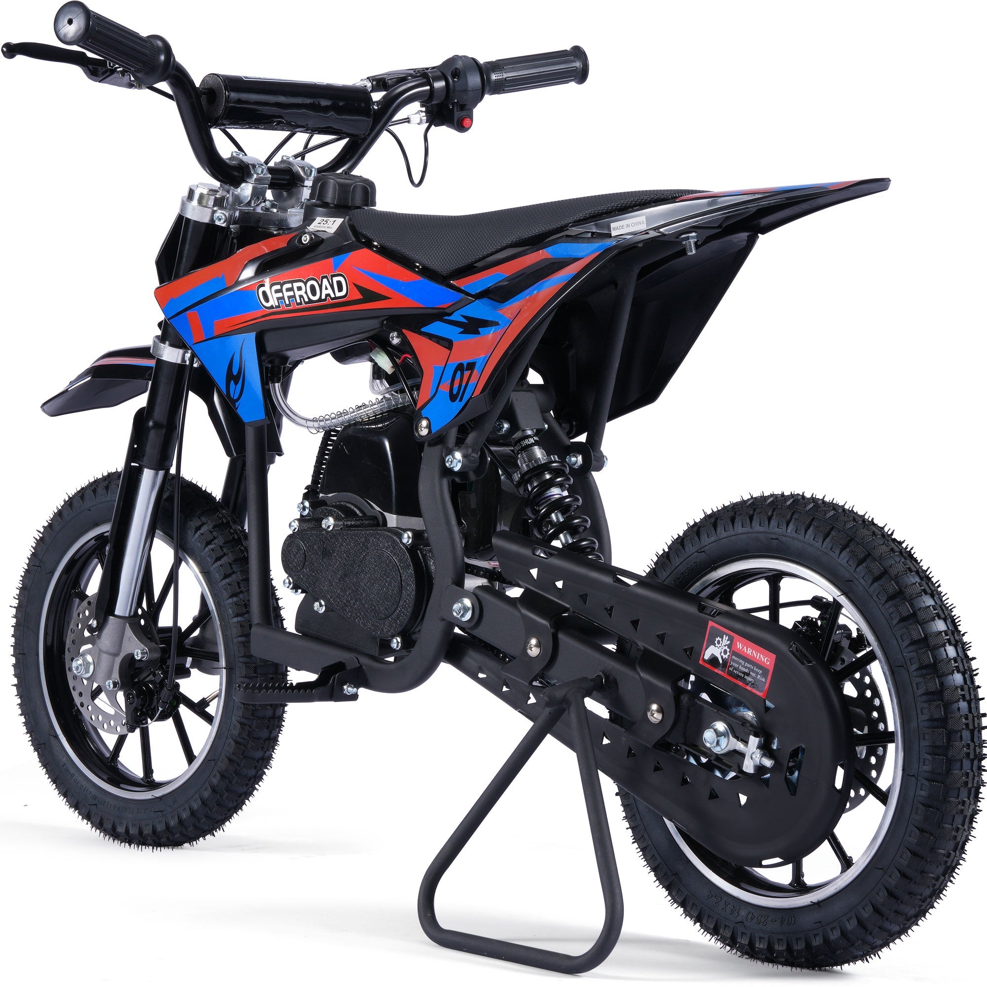 MotoTec Pioneer 49cc 2-Stroke Kids Gas Dirt Bike