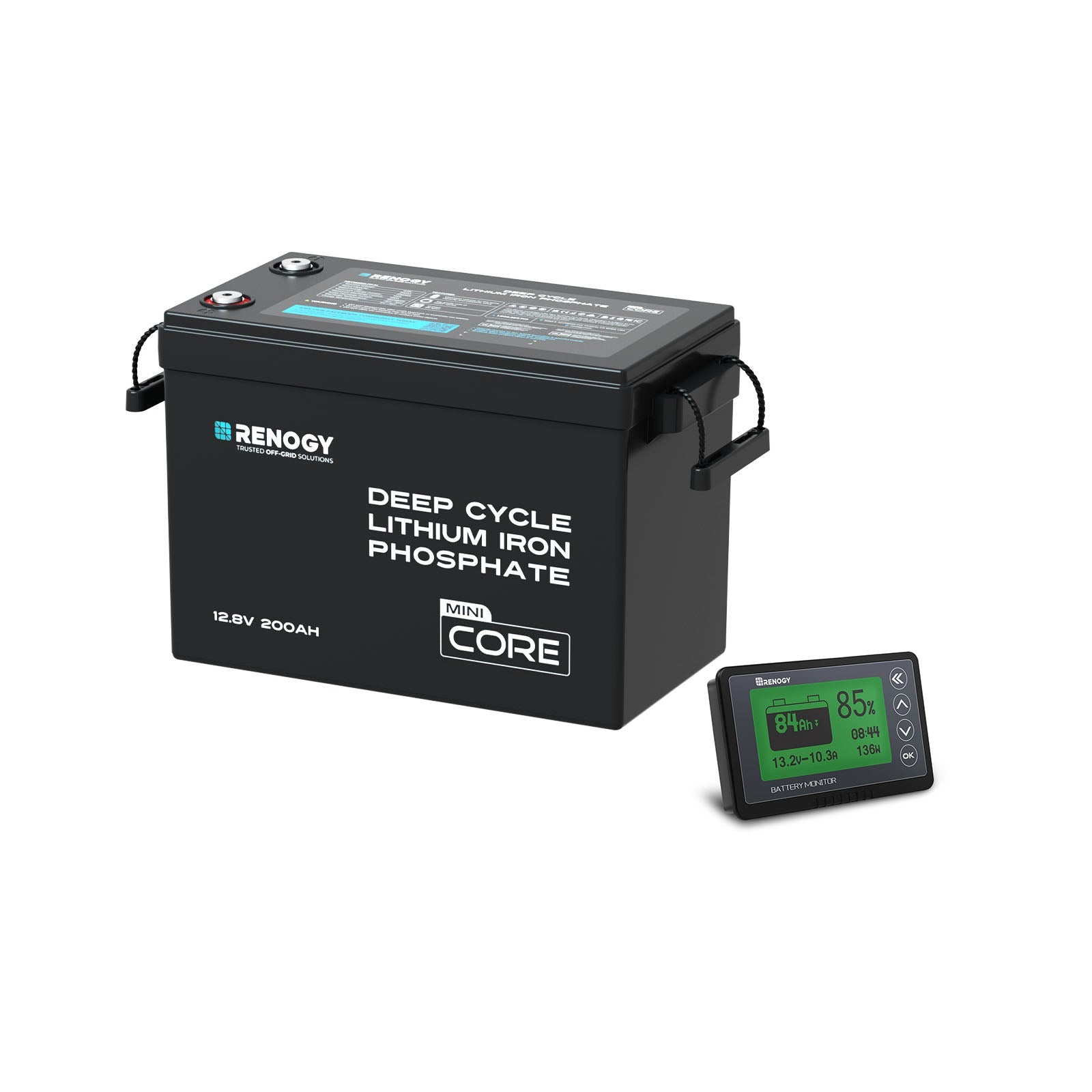 Renogy | Core - 12V 200Ah LiFePO4 Battery w/ Low-Temperature Protection | RBT12200LFP-M-US