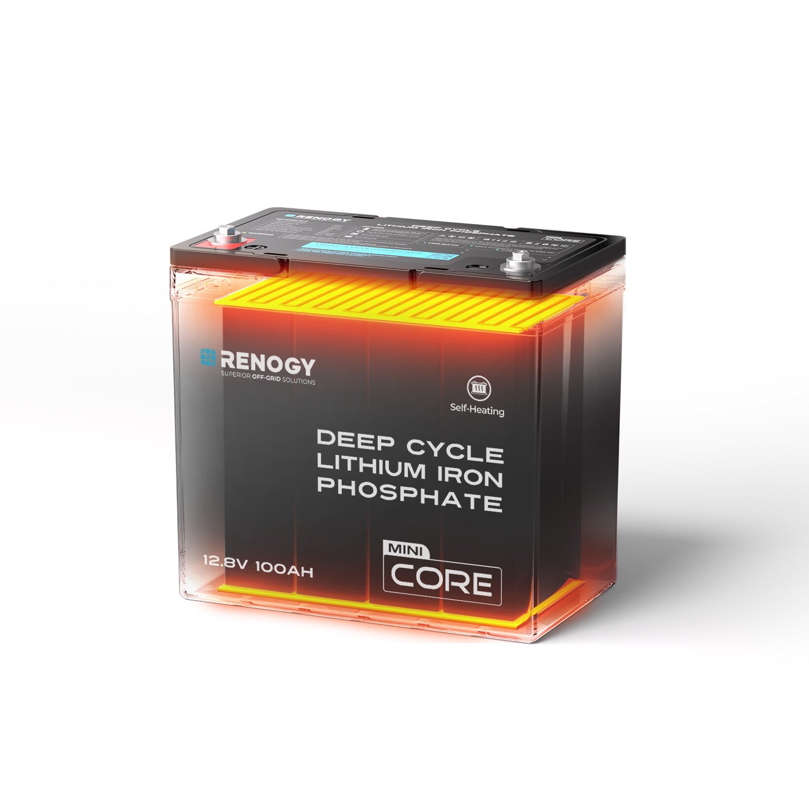 Renogy | Core Mini - 12.8V 100Ah Lithium Iron Phosphate Battery | RBT12100LFP-M-US