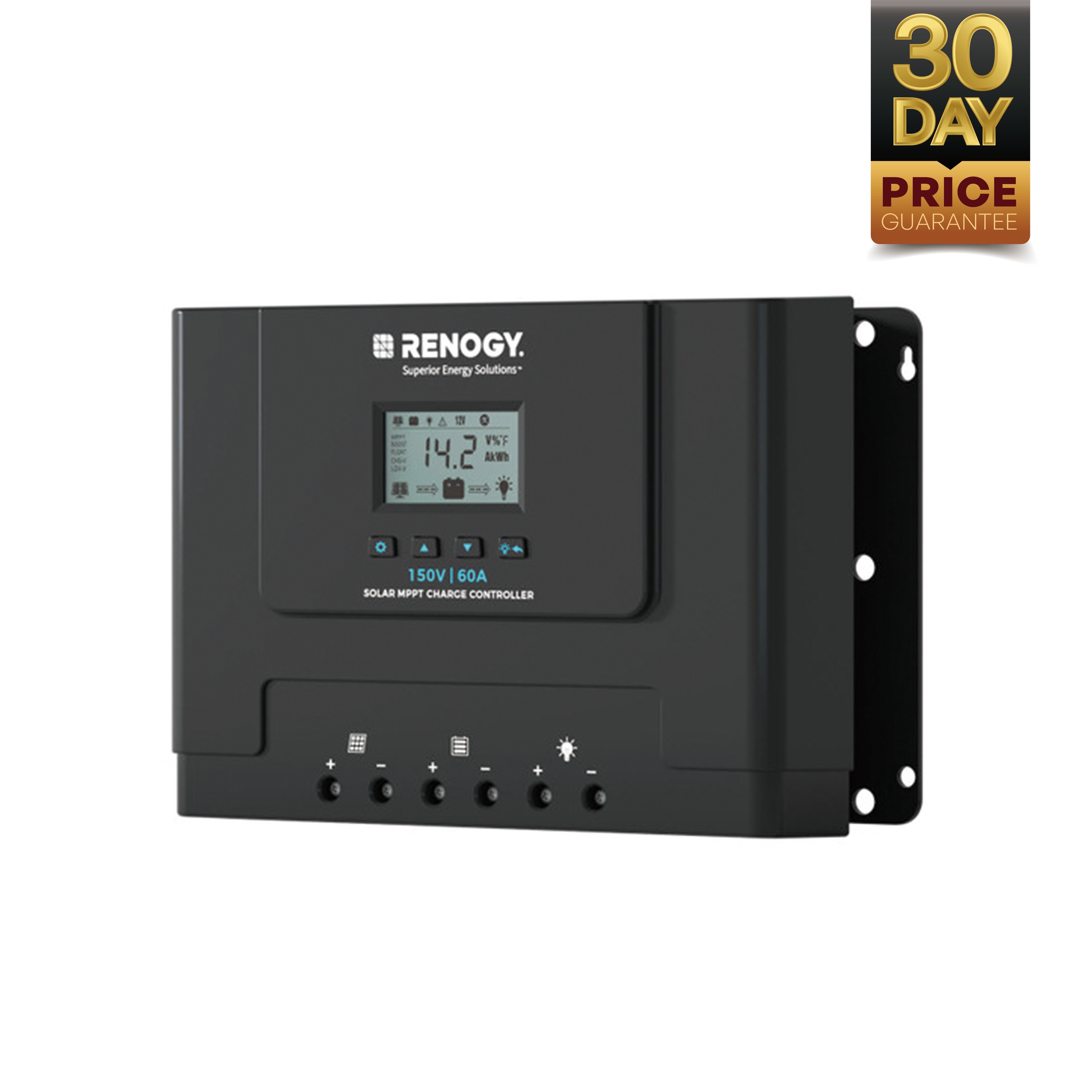 Renogy | Rover Lite 12V/ 24V/ 36V/ 48V 60A MPPT Solar Charge Controller | RCC60RVRE-BT-US