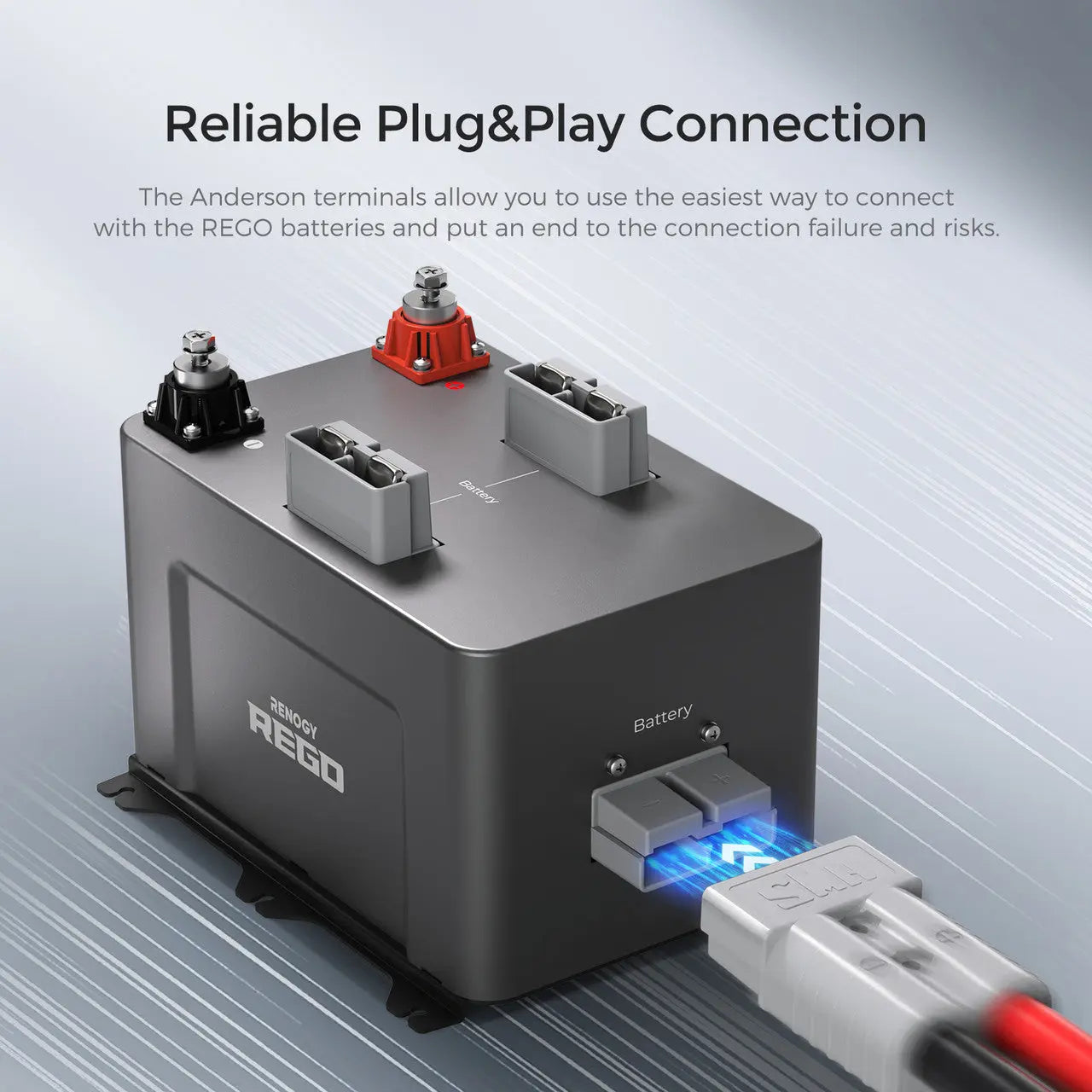 Renogy | REGO 3 Port 400A Battery Combiner Box | REC400RBCB-3P-US