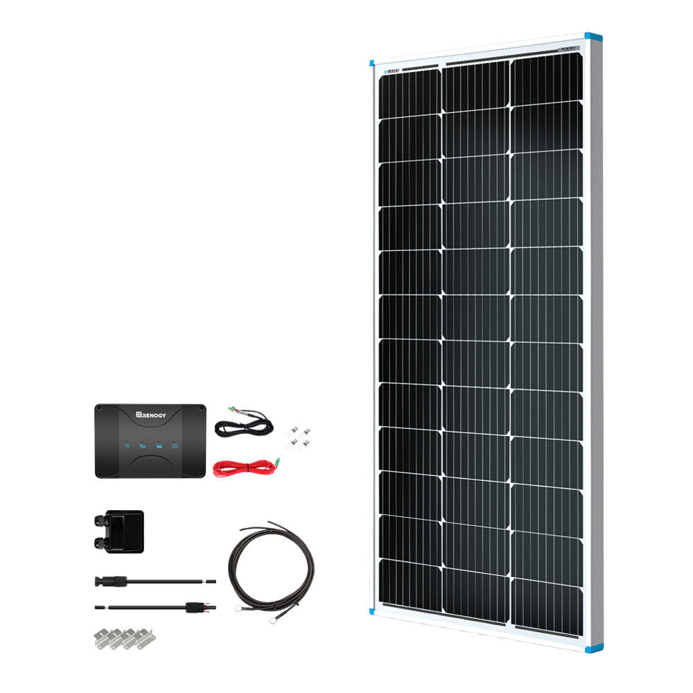 Renogy | Essential Kit 100W 12V Solar RV Kit | RKIT100RT-D30DB1