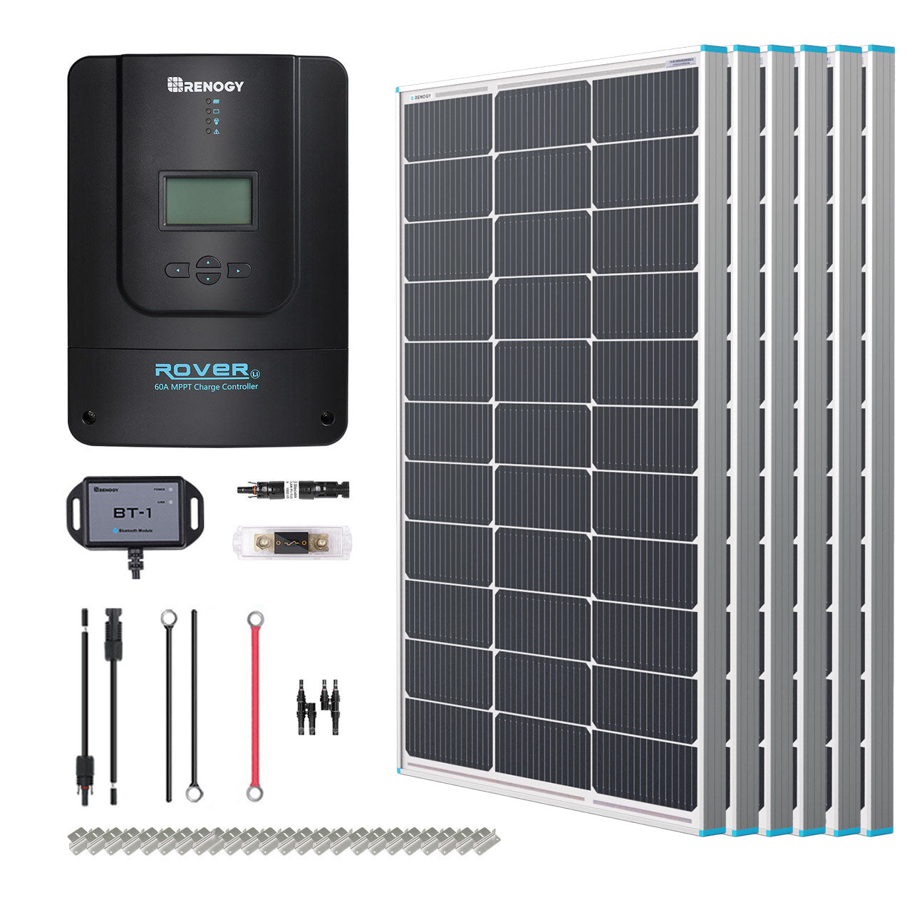 Renogy | Premium RV Solar Kit 600W 12V/24V | Optional Smart Monitoring | RKIT600DPM-RVR60-US