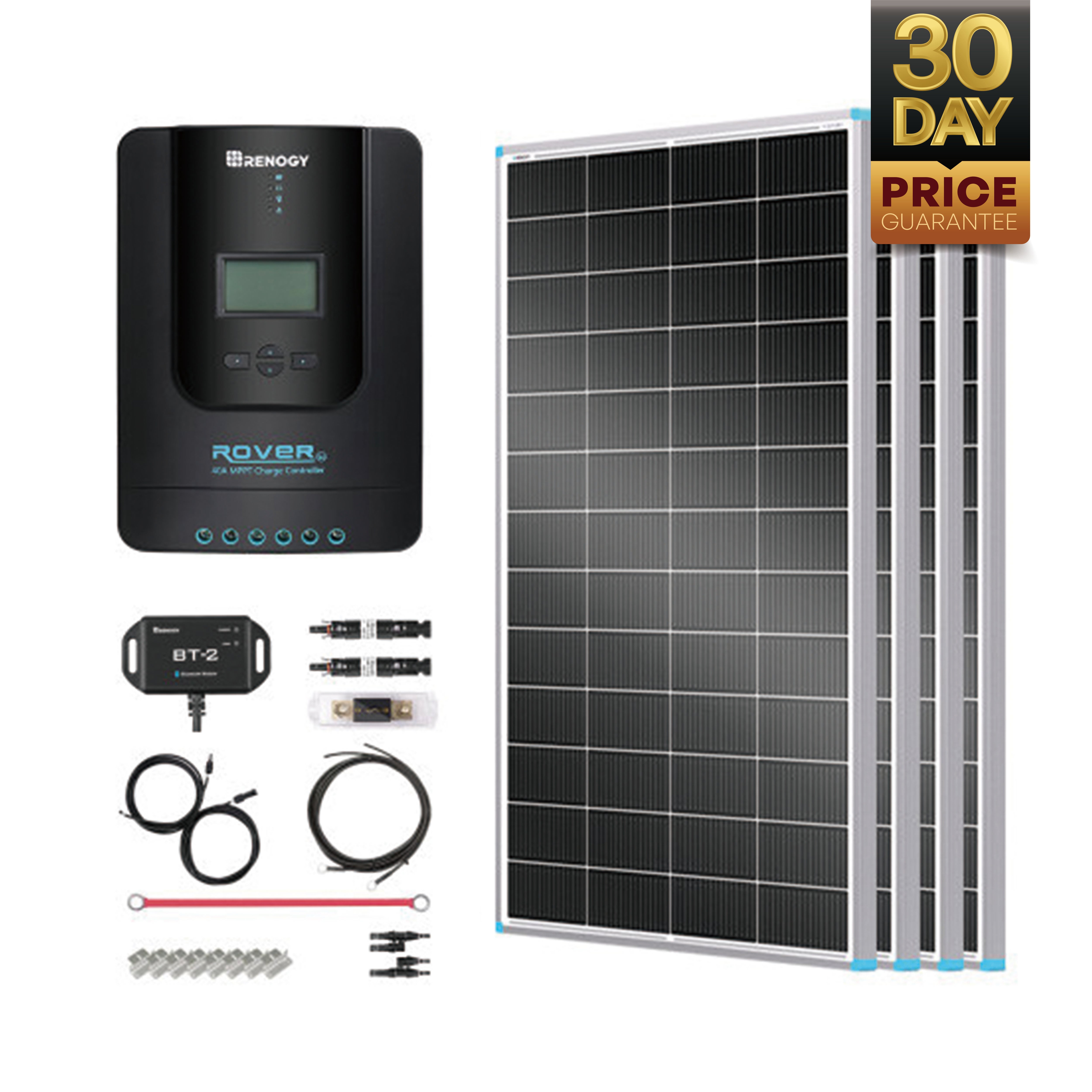 Renogy | Essential Off-Grid Solar Kit 800W 12V | Optional 1.2kWh LiFePO4 Battery | RKIT800BC-R60D4
