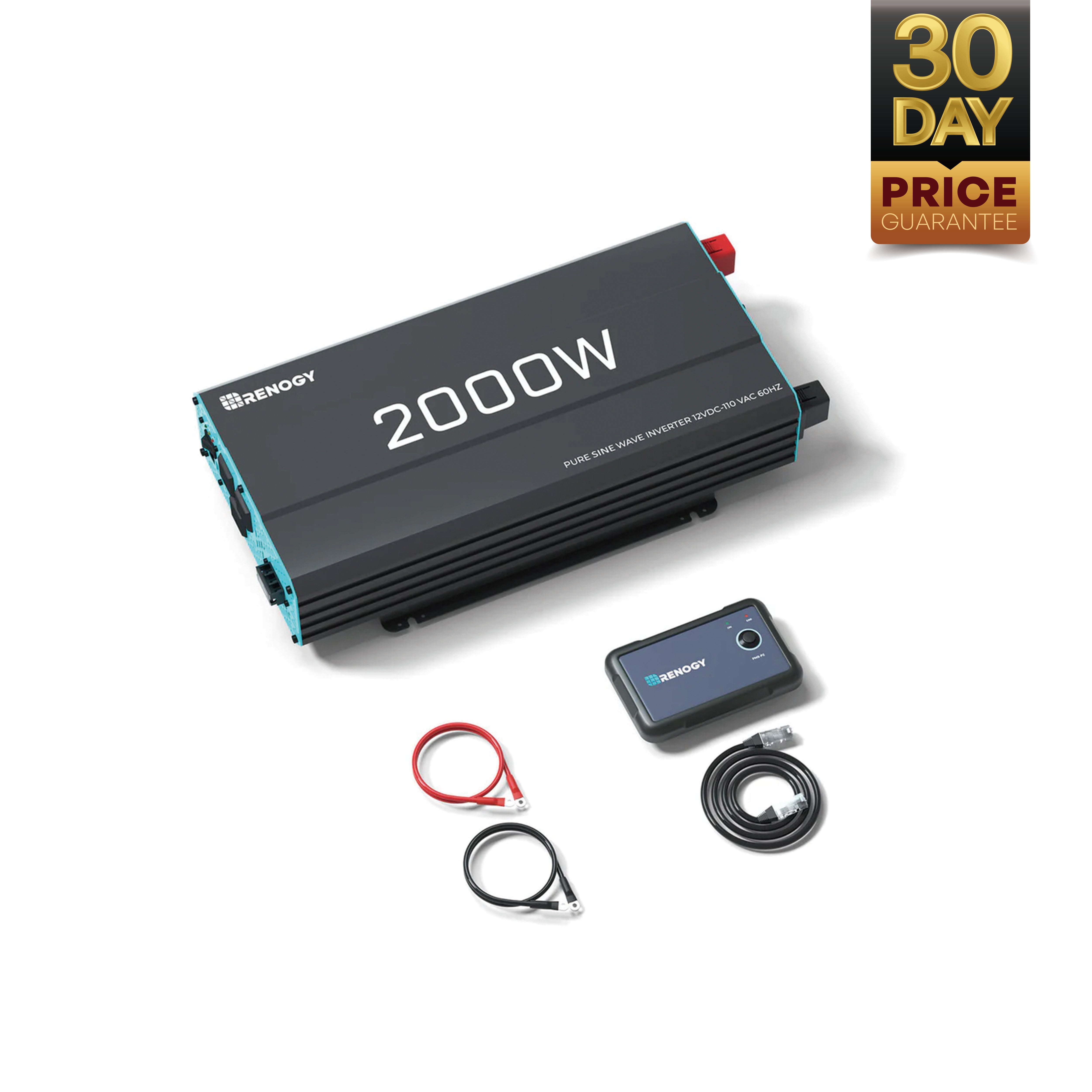 Renogy | 700W/1000W/2000W/3000W 12V Pure Sine Wave Inverter | RNG-INVT-3000-12V-P2-US