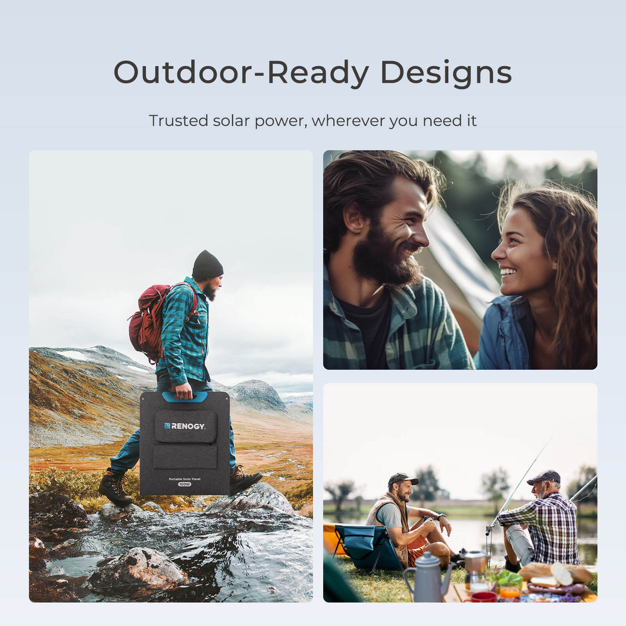 Renogy | E.FLEX 100W Portable Solar Panel | RPP100EF-SE-US