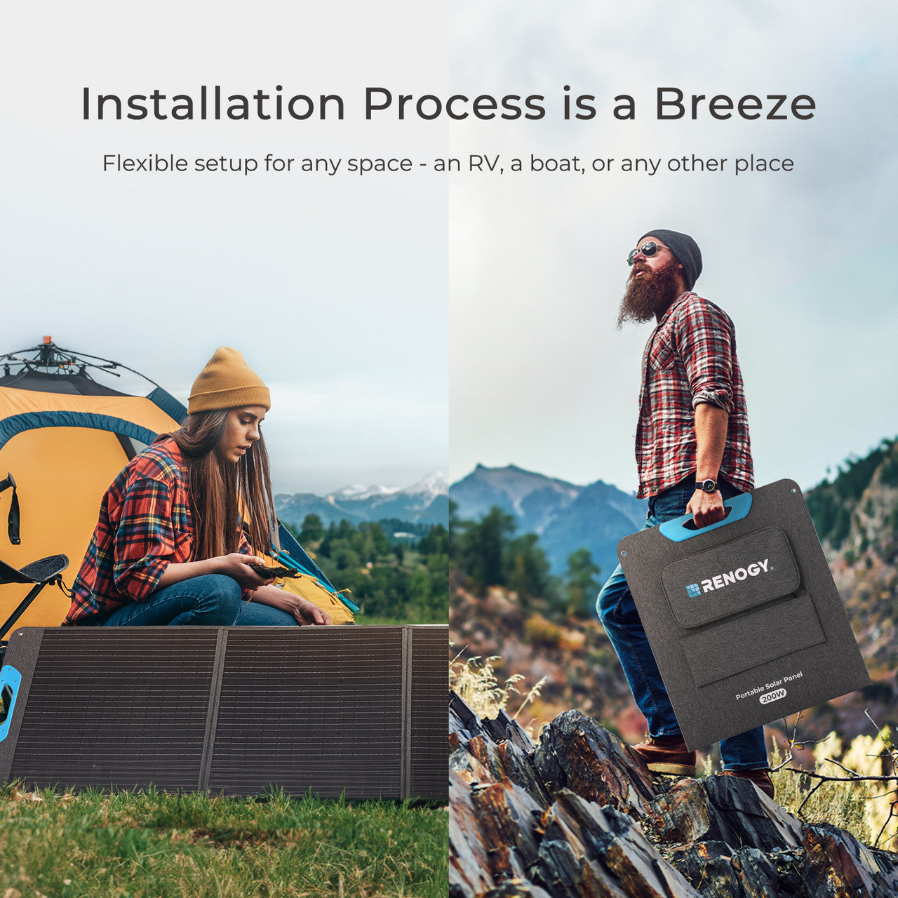 Renogy | E.FLEX 200W Portable Solar Panel | RPP200EF-SE-G2-US