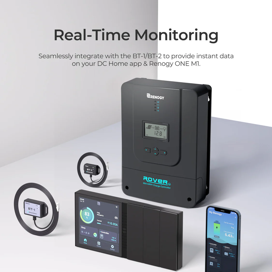 Renogy | Essential Off-Grid Solar Kit 600W 12V | Optional 1.2kWh LiFePO4 Battery | RKIT600PB-R60D3