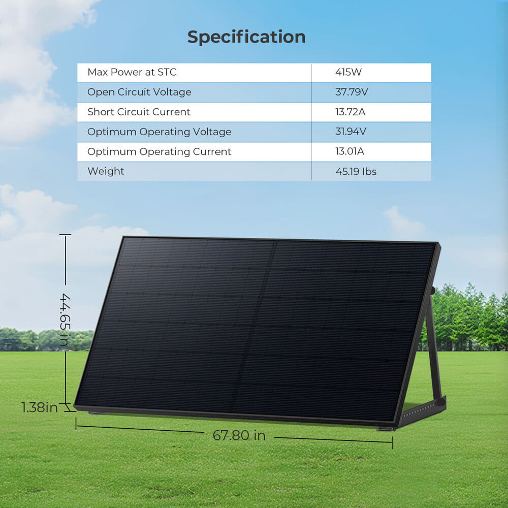 SunGoldPower 415W Bifacial PERC Solar Panel  | SGP-415-BBS UL61730