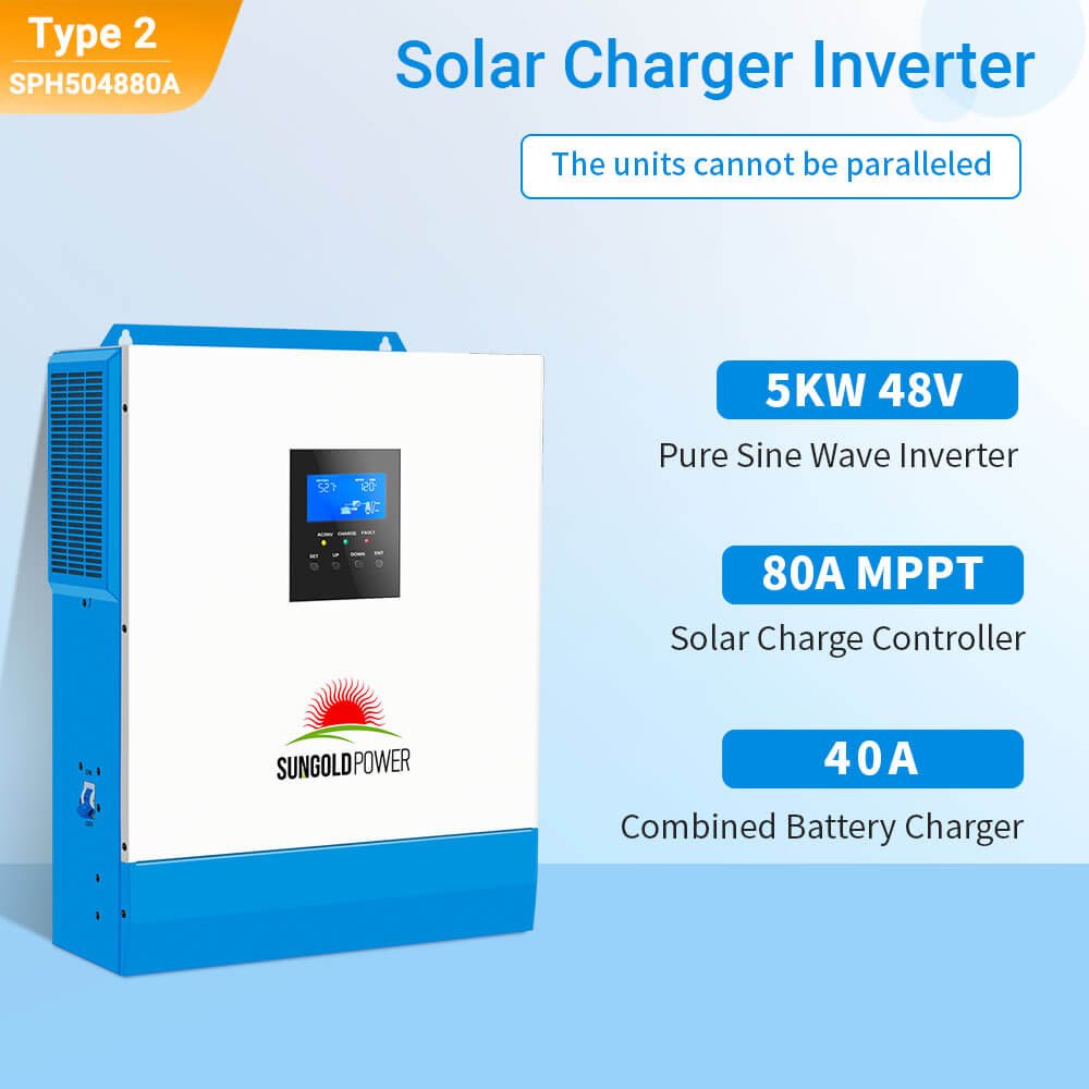 SunGoldPower 5000W 48V Solar Charger Inverter