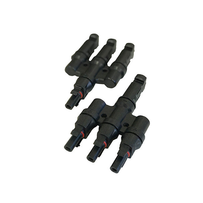 Renogy | 3 to 1 Solar Branch Connectors MMMF+FFFM Pair | RNG-CNCT-MC4Y-M-US
