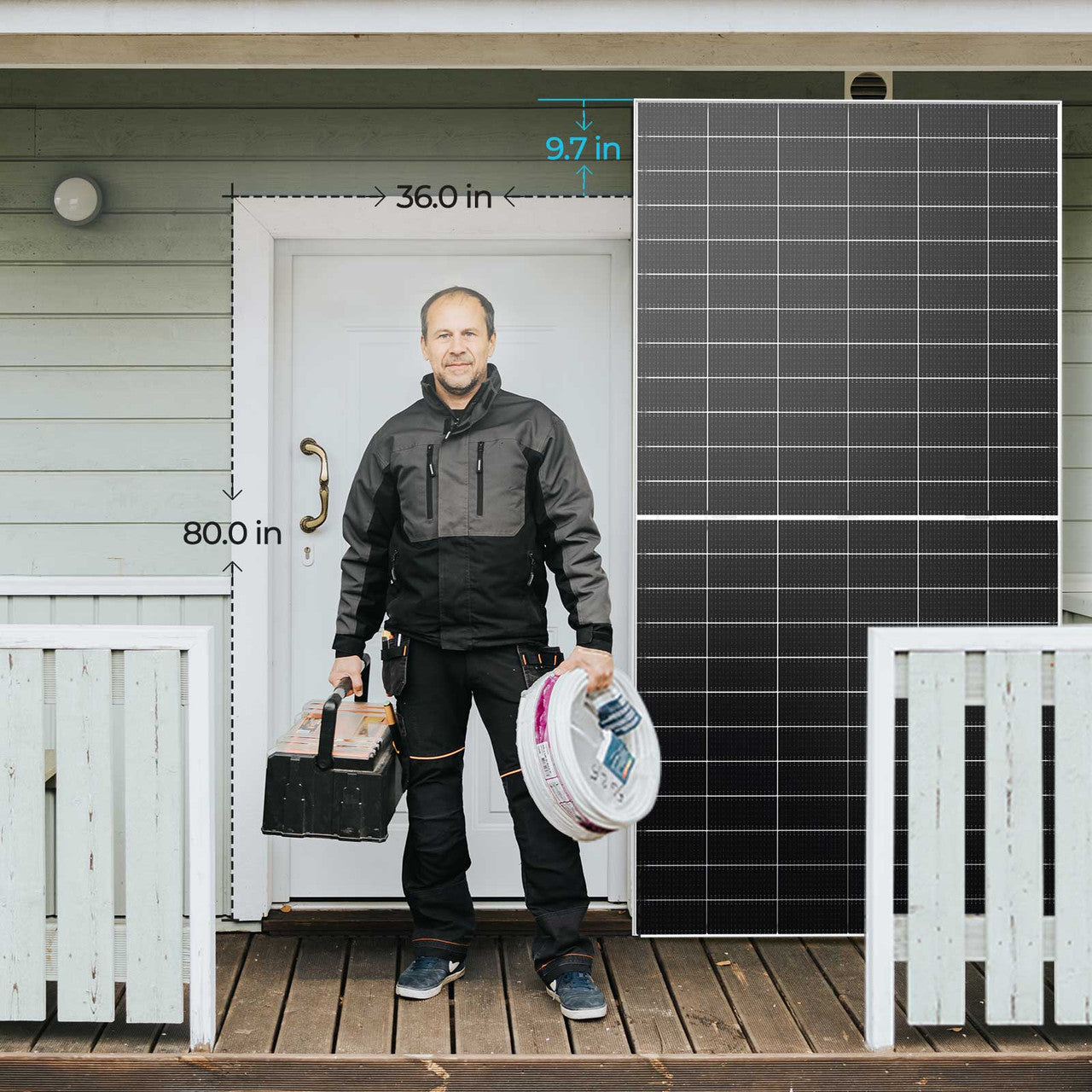 Renogy | N-Type Bifacial 2PCS 590W Monocrystalline Solar Panel | RSP590DCT-144x2-US