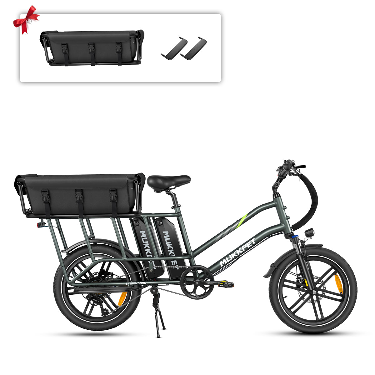 Mukkpet Stepwagon Dual-Battery Cargo E-Bike