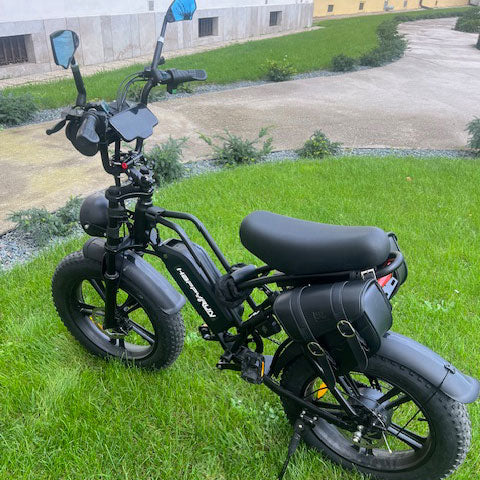 HappyRunSports Waterproof Saddle Bags with Lock for Electric Bikes for Tank G50