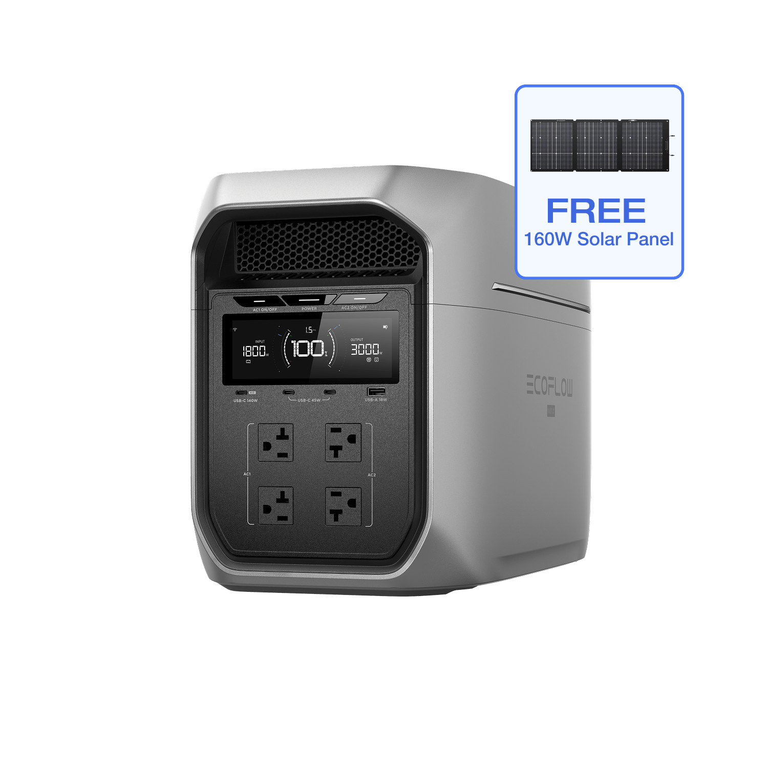 EcoFlow DELTA 3 Max Series Portable Power Station (2048Wh)