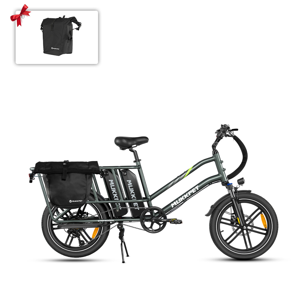 Mukkpet Stepwagon Dual-Battery Cargo E-Bike
