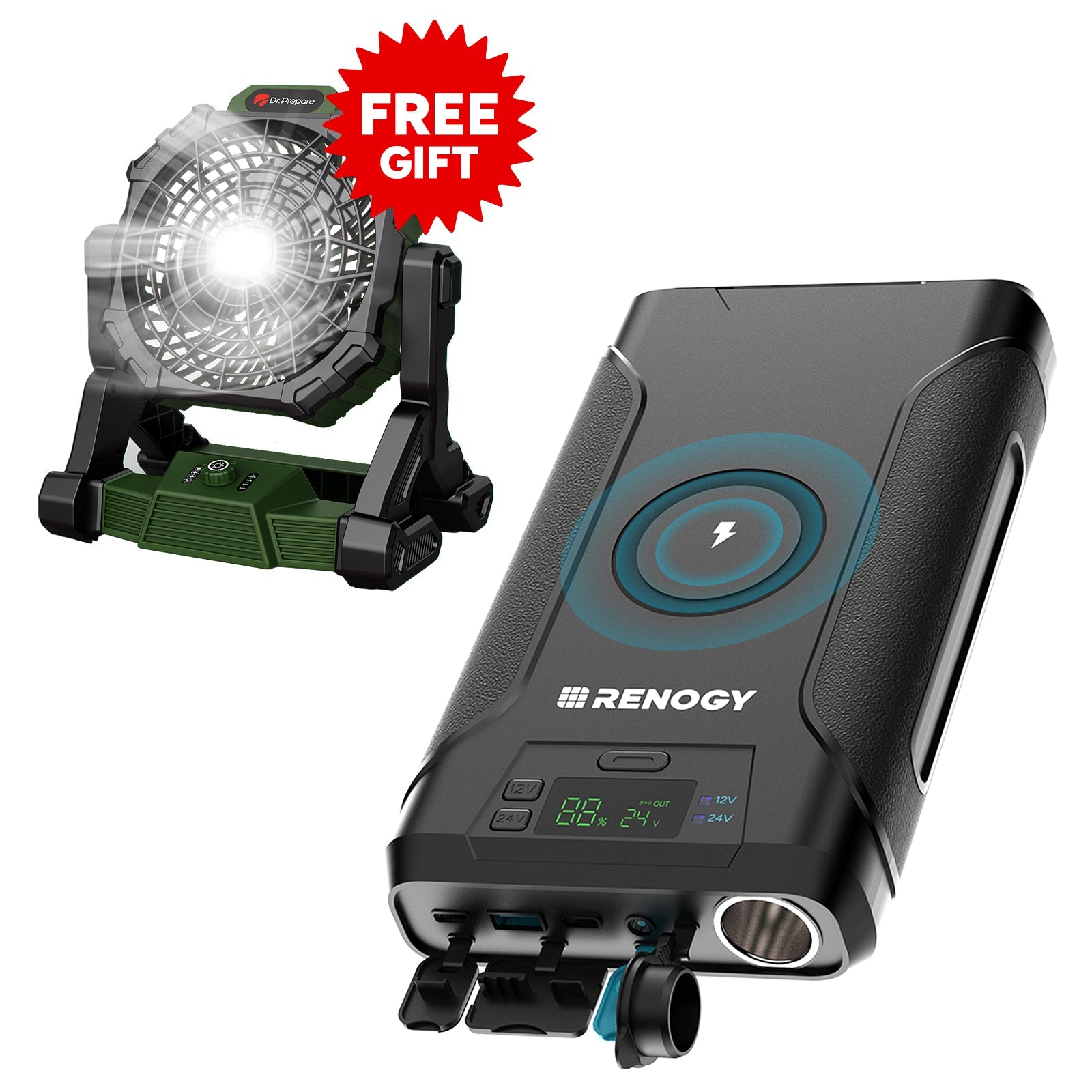 Renogy | 2025 Renogy | Upgraded 76,800mAh 276Wh Power Bank | DPB72000PRO-G1-US