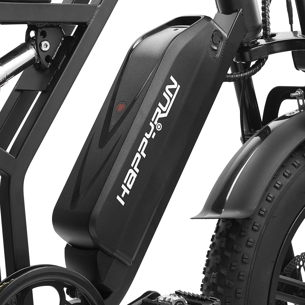 HappyRunSports Tank G60 1500W Electric Dirt Bike Fat Tire All Terrain