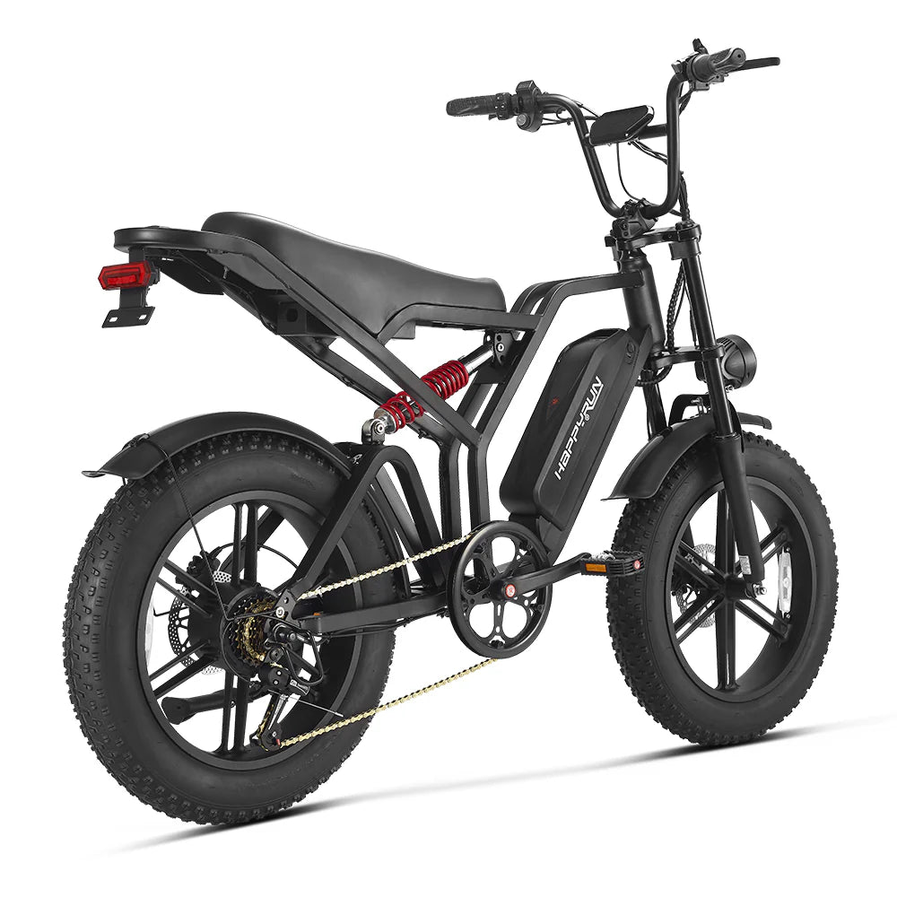 HappyRunSports Tank G60 1500W Electric Dirt Bike Fat Tire All Terrain