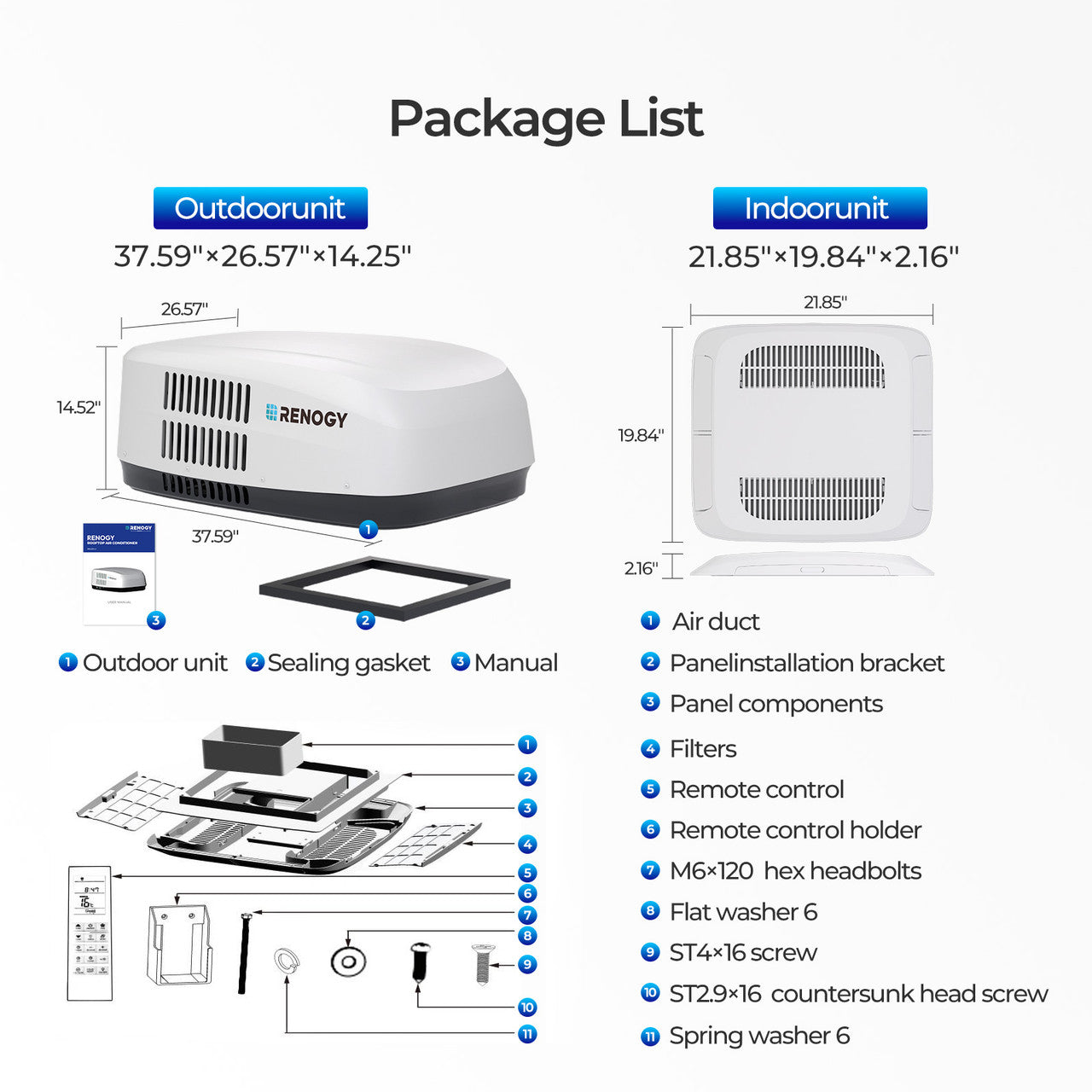 Renogy | 3-in-1 RV Air Conditioner | RRA1215-C-US