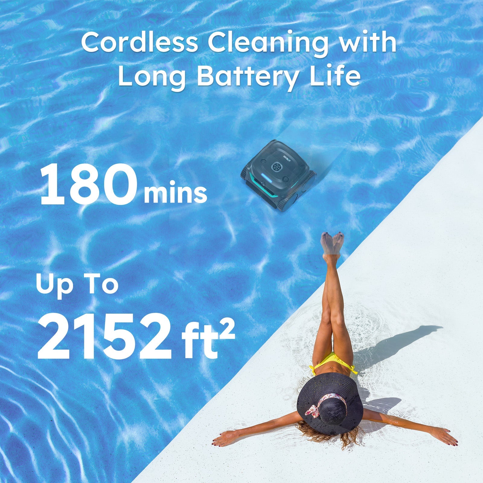 WYBOT C2 Vision Cordless Robotic Pool Cleaner